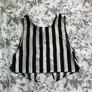 Striped Cropped Tank